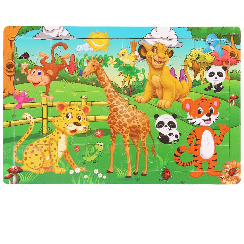 Puzzle 3D en bois – Cartoon
