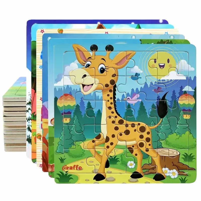 Puzzle en bois pour enfants – Animaux