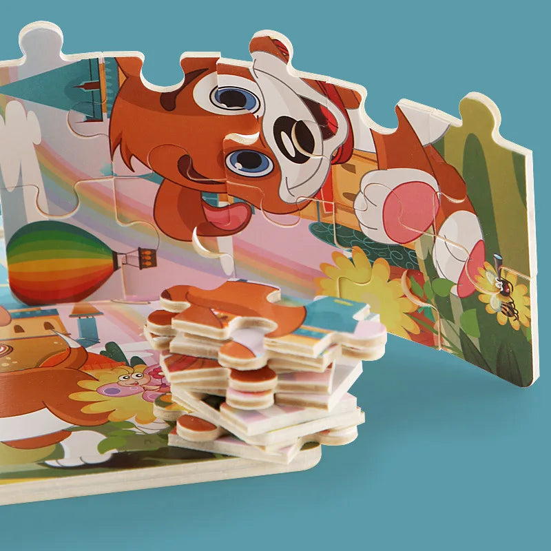 Puzzle en bois pour enfants – Animaux