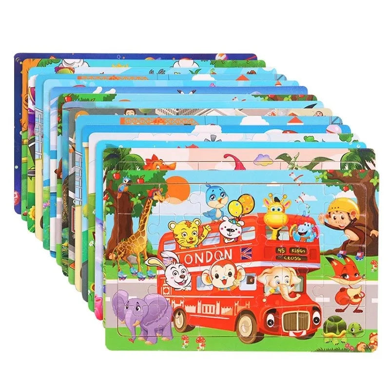 Puzzle 3D en bois – Cartoon