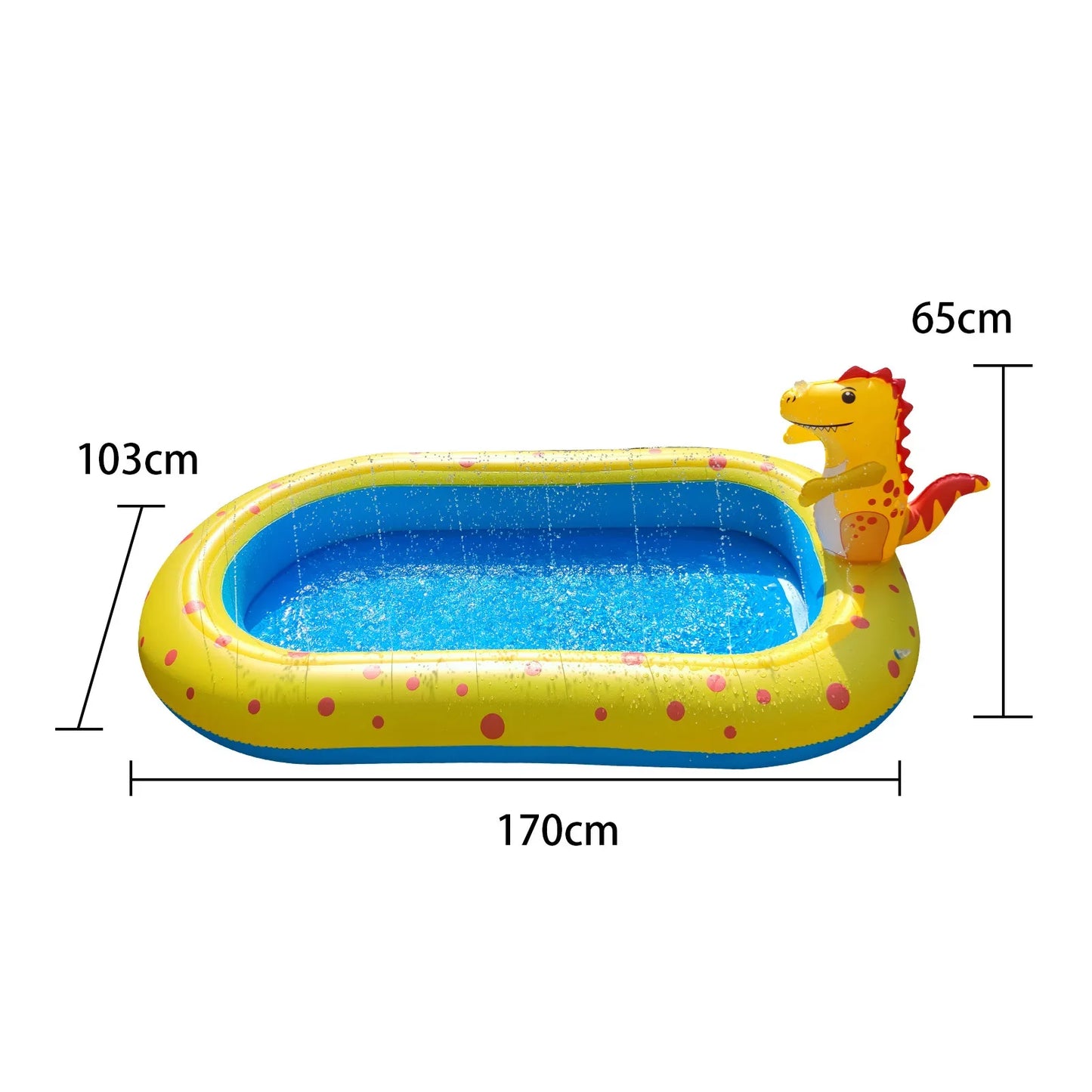 Piscine Gonflable Dinosaure avec Fontaine
