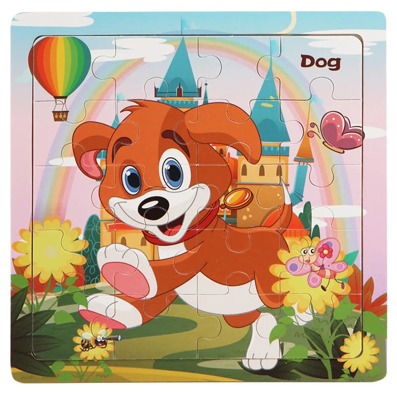 Puzzle en bois pour enfants – Animaux