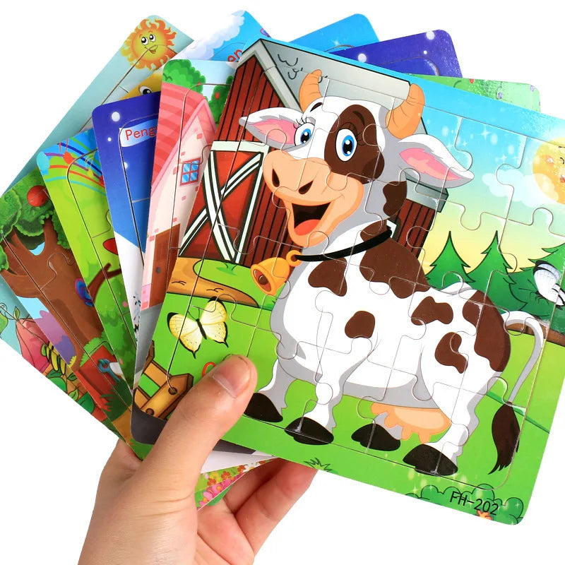 Puzzle en bois pour enfants – Animaux