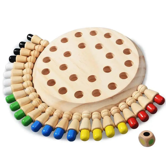 Memory Chess – Jeu Éducatif en Bois Montessori