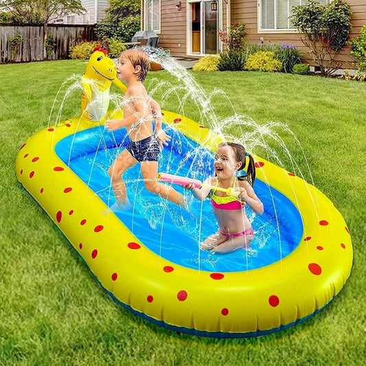 Piscine Gonflable Dinosaure avec Fontaine