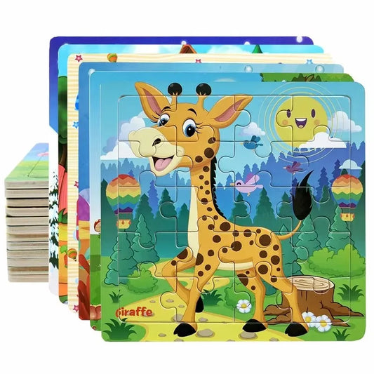 Puzzle en bois pour enfants – Animaux