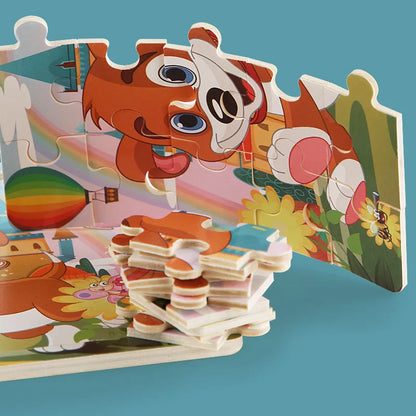 Puzzle en bois pour enfants – Animaux