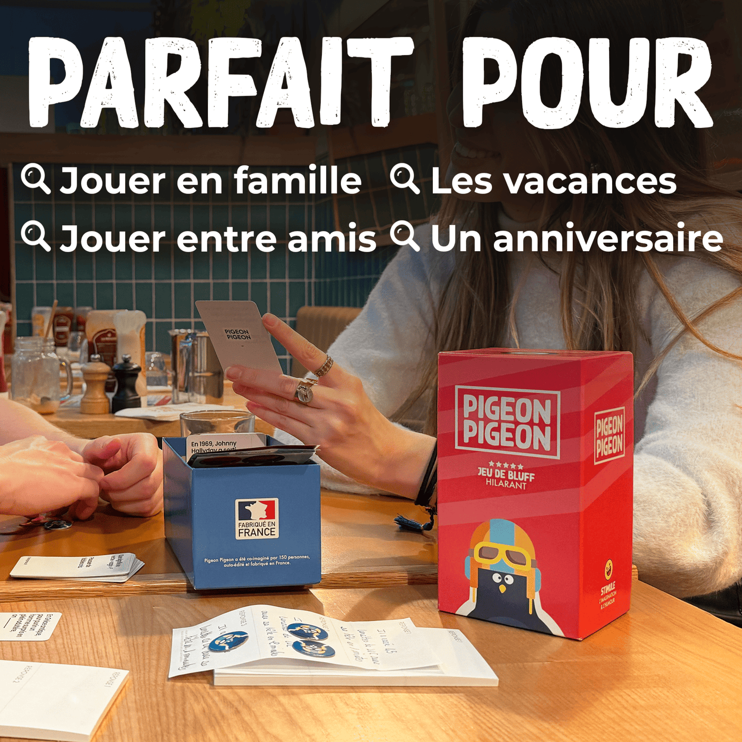 Pigeon Pigeon – Jeu de bluff et d’imagination
