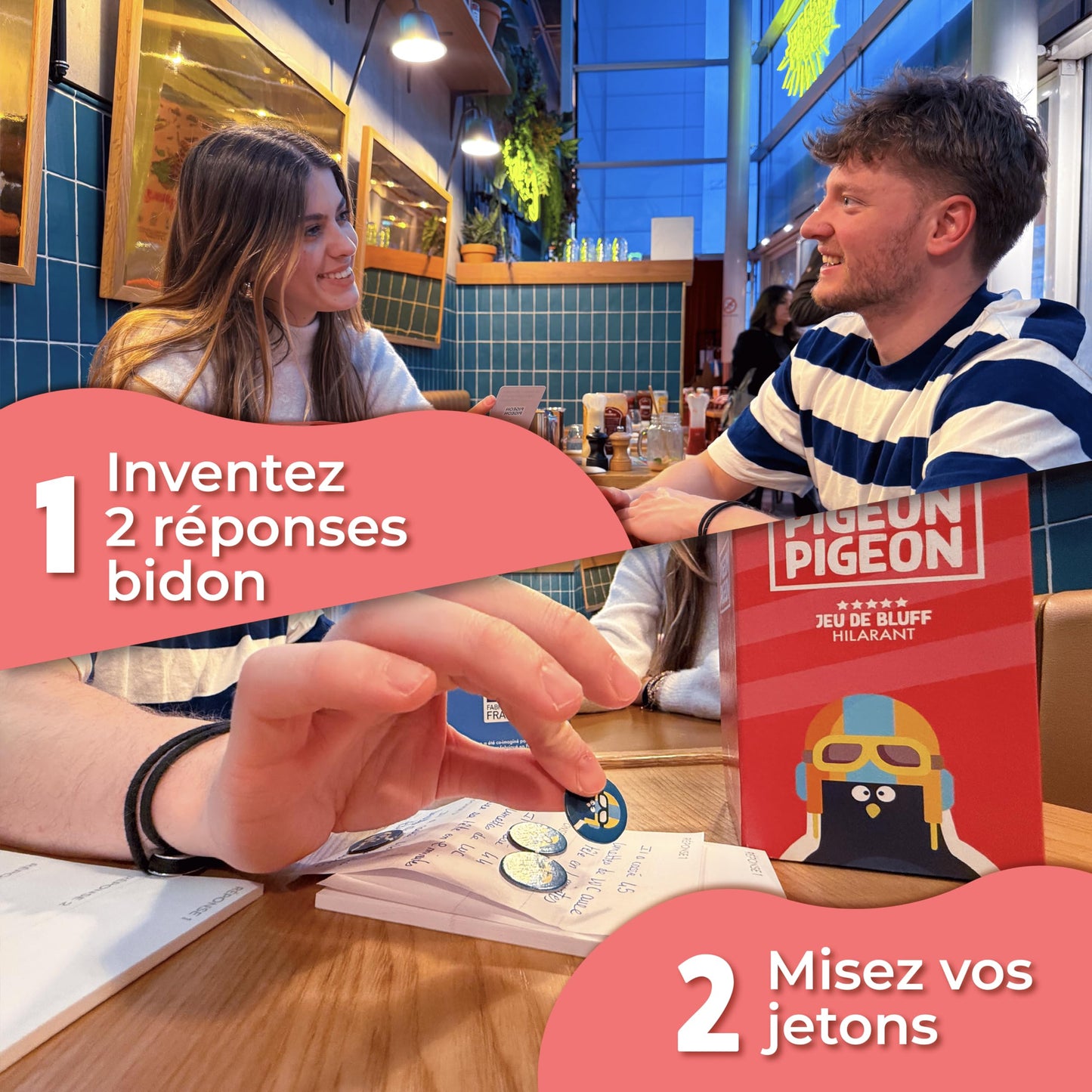 Pigeon Pigeon – Jeu de bluff et d’imagination